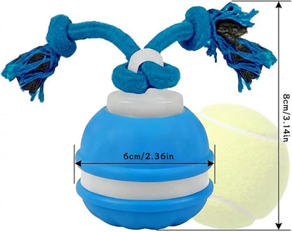 Interactive Dog Toys ，2026 upgraded motion-sensing pet toy ball, interactive dog toy ball with 360° intelligent automatic rolling. Built-in bird chirping attract dogs and keep them playing (blue)