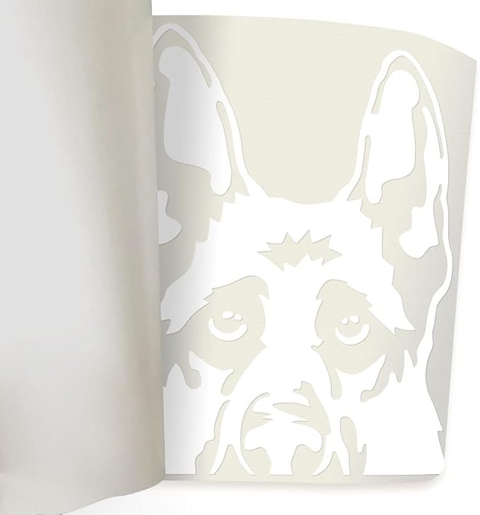 WIRESTER 6 inch Clear Vinyl Decal Sticker Decoration for Car Window (Or Any Flat Surface) - German Shepherd Dog