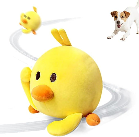 Interactive Dog Toys, 2026 New Active Moving Pet Plush Toy, Rechargeable Squeaky Dog Ball Toy with Talking Sound, Washable Cartoon Pig Plush Toy (#07)