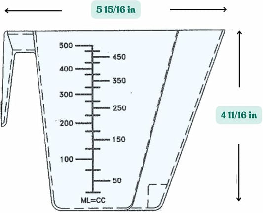 2 Cup (1 Pint | 16 Oz. | 500 mL) Scoop for Coffee, Protein Powder, Pet Food, Spices, Grains and Dry Goods – Plastic Food-Grade, BPA-Free Measuring Cup (Pack of 1)