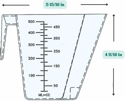 2 Cup (1 Pint | 16 Oz. | 500 mL) Scoop for Coffee, Protein Powder, Pet Food, Spices, Grains and Dry Goods – Plastic Food-Grade, BPA-Free Measuring Cup (Pack of 5)