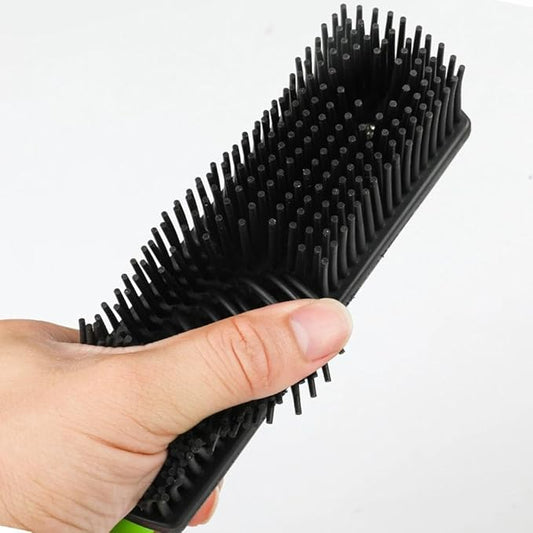 Rubber Pet Cat Dog Hair Removal Brush Lint & Hair Remover Brush,Silicone Lint and Debris Remover for Cleaning, Grooming and Fur Removal, Home, (Green)