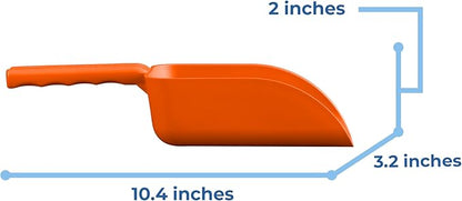 Vikan Remco 63007 Color-Coded Plastic Hand Scoop - BPA-Free Food-Safe Kitchen Utensils, Restaurant and Food Service Supplies, 16 oz, Orange