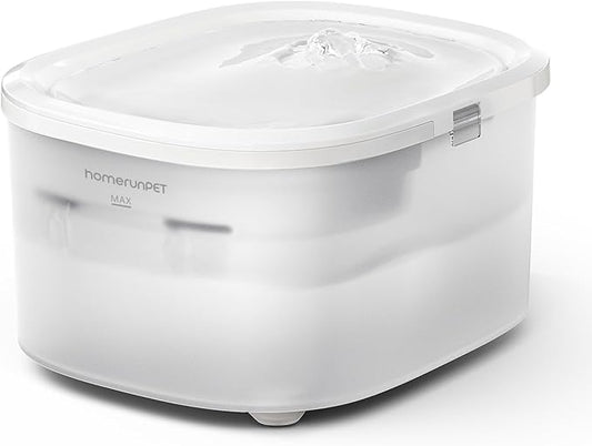 Homerunpet Tritan Pet Water Fountain - Dishwasher Safe, Ultra-Quiet, Automatic Filtered Cat & Dog Dispenser, 2.5L