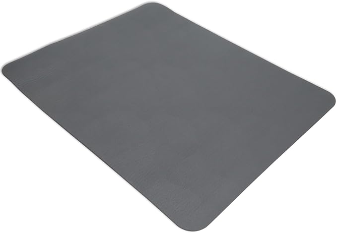 Quick Dry Coffee Maker Mat, 15" x 19" Water Absorbent Kitchen Countertop Mat With Rubber Backed, Non-Slip Large Dish Drying Mat for Kitchen Counter Home Table Coffee Bar (Gray)