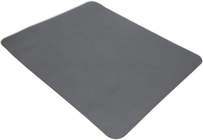 Quick Dry Coffee Maker Mat, 15" x 19" Water Absorbent Kitchen Countertop Mat With Rubber Backed, Non-Slip Large Dish Drying Mat for Kitchen Counter Home Table Coffee Bar (Gray)