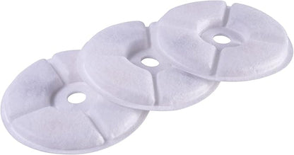 Pet Life ® 'Moda-Pure' Ultra-Quiet Filtered Automatic Dog and Cat Fountain Waterer Feeder 3-Pack Replacement Filters