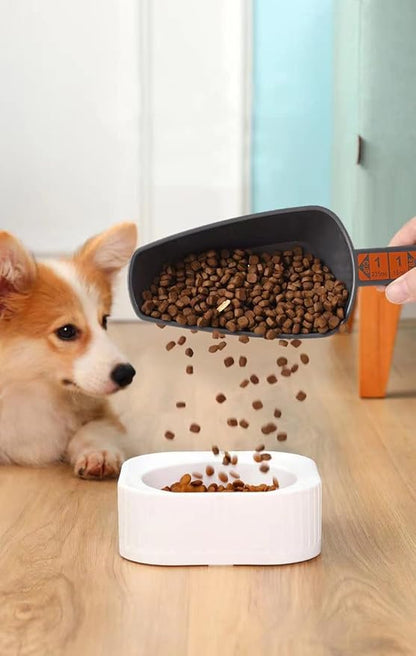 COMTIM Dog Food Scoop - Dog Food Measuring Cup Pet Food Scoop for Dog Cat, (Dog food Scoop Set Includes 1 Cup , 1/2 Cup, 1/3 Cup, 1/4 Cup)
