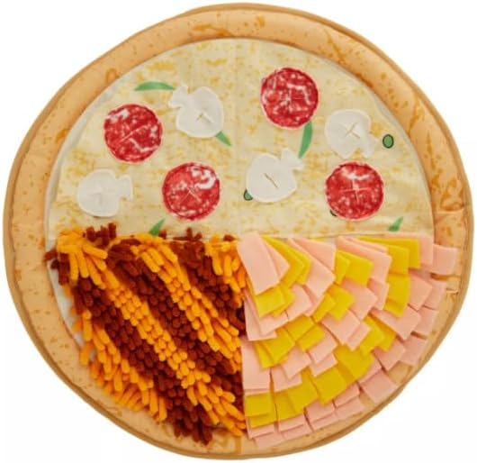 Joyhound Classroom Snuffle Puzzle Pizza Burrow & Play Mat Dog Toy