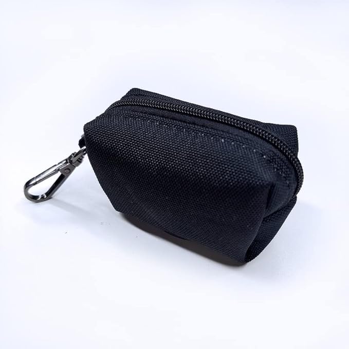 Joyride Harness Poop Bag Dispenser - 1 Additional Roll of Premium 9”x13” Poop Bags Included, D-Clip Attaches to Leash or Harness - Fits Standard Doggy Waste Bag Rolls