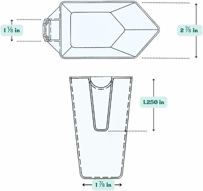 2 Cup (1 Pint | 16 Oz. | 500 mL) Scoop for Coffee, Protein Powder, Pet Food, Spices, Grains and Dry Goods – Plastic Food-Grade, BPA-Free Measuring Cup (Pack of 5)