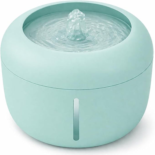 Pet Life ® 'Moda-Pure' Ultra-Quiet Filtered Automatic Dog and Cat Fountain Waterer or Feeder with Automatic Shutoff Feature - Includes Filter