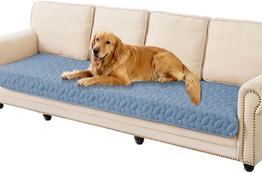 Ameritex Waterproof Pet Bed Cover Anti-Slip Dog Bed Blanket for Sofa and Furniture Waterproof New Pattern Design (Lightblue, 30x90 Inch (Pack of 1))