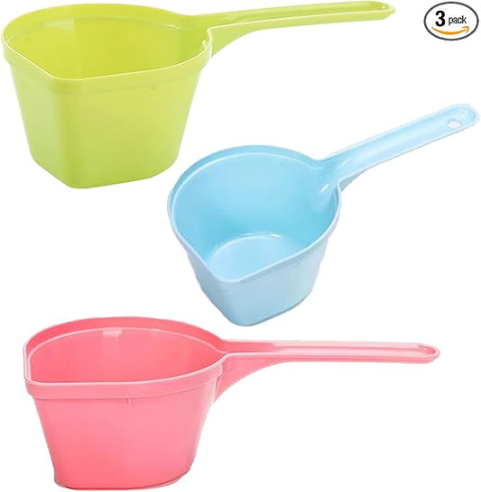 3PCS Dog Food Scoop, 1 Cup Dog Food Scoop for Water or food Plastic Pet Food Scoop Dogs Cats Birds and Rabbits