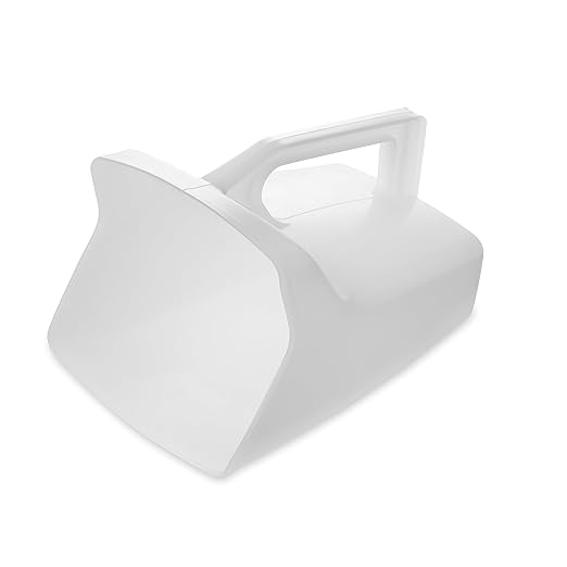 Rubbermaid Commercial Products Clear Bouncer Utility Scoop, 64-Ounce, Clear, FG288500WHT (Pack of 6)