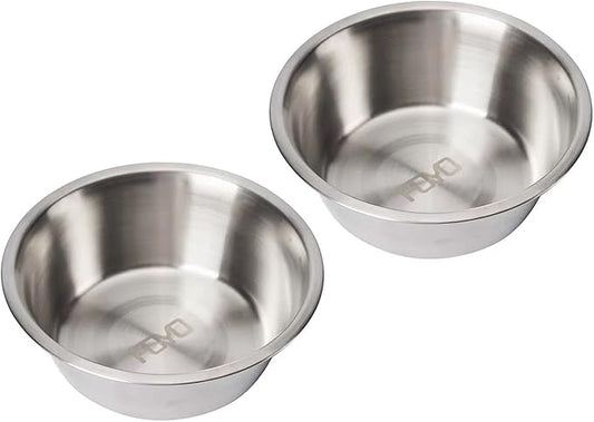 FOYO Stainless Steel Pet Bowls Set - Dog Dishes for Small/Medium Dogs, 29 OZ Food and Water Bowls, Set of 2