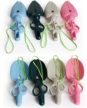 Scissor Style Scooper a Great Solution for Pet Dogs Waster Clean (Blue)