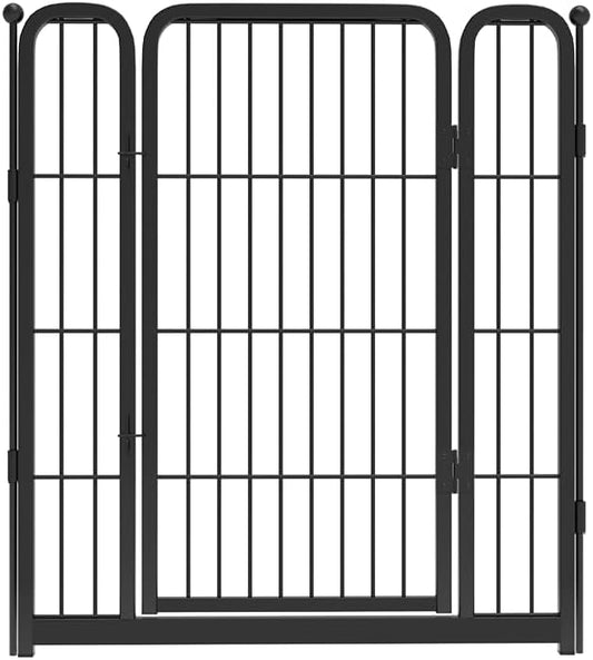 FXW Homeplus Unleashed Dog Playpen Designed for Indoor Use, 1 Add-on Gate, 32" Height for Small and Medium Dogs, Black │Patented