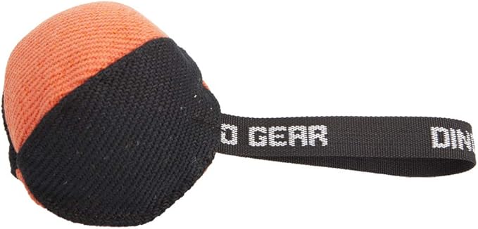 Dingo Gear Dog Tug Toy for Strong Dog, Bite Training, IGP, Fun, French Linen, Small Ball Orange S02787