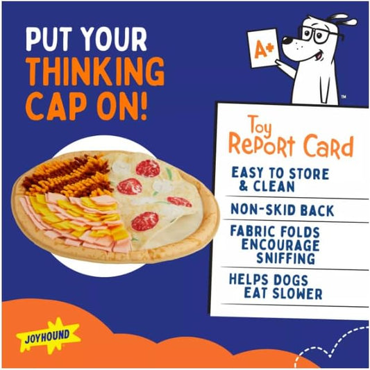 Joyhound Classroom Snuffle Puzzle Pizza Burrow & Play Mat Dog Toy