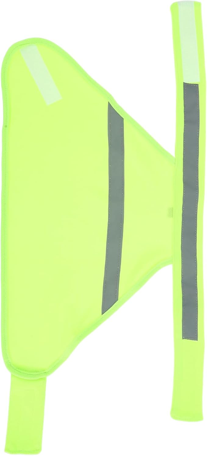 POPETPOP Dog Reflective Safety Vest for Night Outdoor Use - High Visibility Breathable Summer Clothes for Small Dogs Walking Running Hiking (Fluorescent Yellow-S)