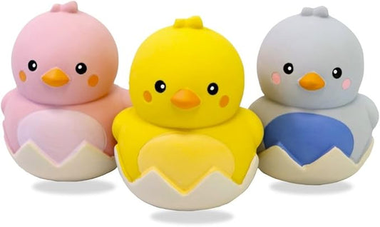 Latex Dog Squeaky Toys Rubber Duck Dog Toy Easter Dog Toys for Small Dogs (3pack)