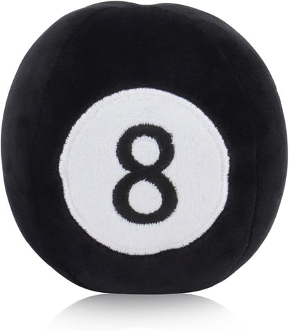 Dog Toys Balls - Chewable Plush Billiards for Dogs, Soft Pet Squeaky Ball Stuffed with Fluffy, Durable Indoor Outdoor Dog Puzzle Toy, Birthday for Puppy Small and Medium Breeds