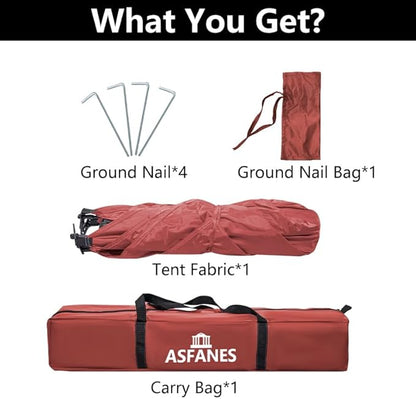 Outdoor Pet Automatic Camping Tent, Pop up Cave Bed for Indoor Cats and Small Dogs, Portable Cat House Dog House, Red.