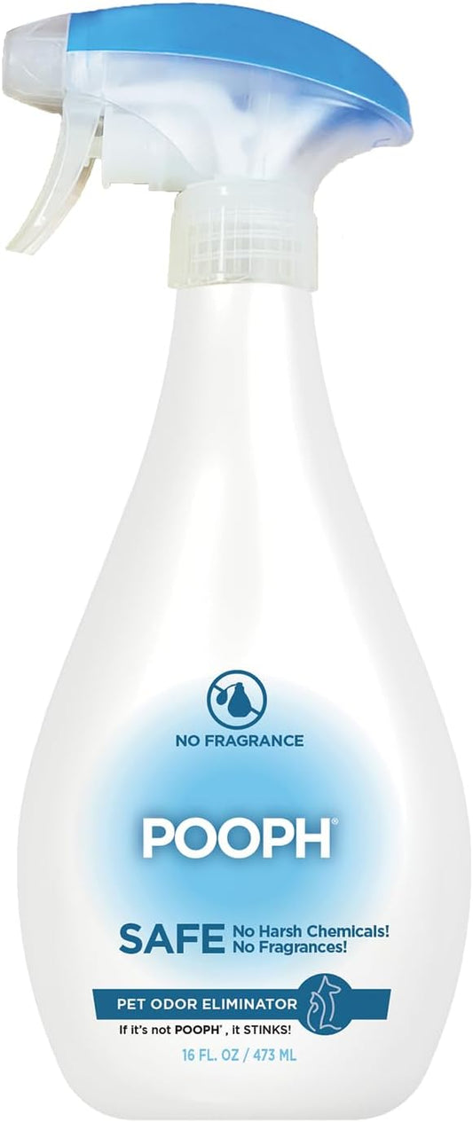 Pooph Pet Odor Eliminator, 16oz Spray - Eliminates Odors at the Molecular Level, Dogs, Cats, Freshener, Eliminator, Urine, Poop, Pee, Deodorizer, Nature's, Puppy, Fresh, Clean, Furniture, Potty