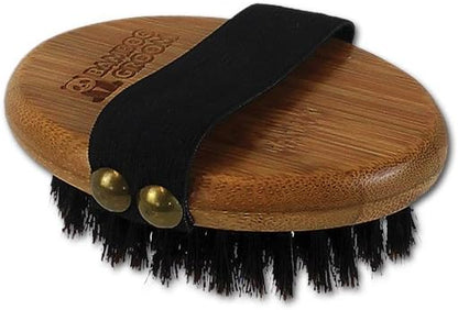 Bamboo Groom Palm Brush with Boar Bristles for Pets