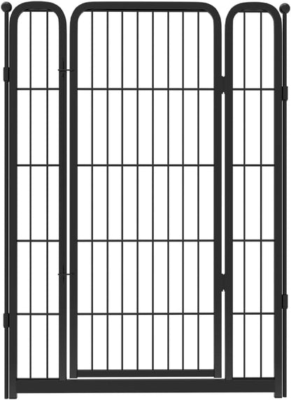 FXW Homeplus Unleashed Dog Playpen Designed for Indoor Use, 1 Add-on Gate, 40" Height for Medium and Large Dogs, Black │Patented