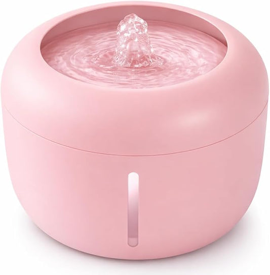 Pet Life ® 'Moda-Pure' Ultra-Quiet Filtered Automatic Dog and Cat Fountain Waterer or Feeder with Automatic Shutoff Feature - Includes Filter