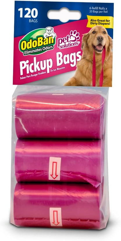 OdoBan Pet Waste Pickup Bags, 120 Count