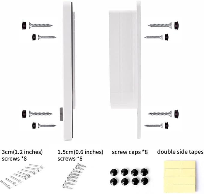 EASY JOY Cat Doors(Outer Size 11.6" x 10"), 4-Way Locking Cat Door for Interior Exterior Doors, Weatherproof pet Door with Magnet for Cat or Dog < 23.6 inches in Girth(White XL)