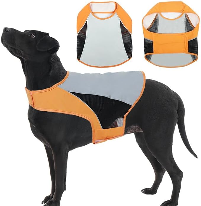 Nanaki Reflective Dog Vest-High Visibility Orange Dog Hunting Vest, Safety Gear for Outdoor Activities Walking Hunting Hiking