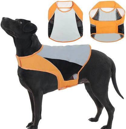 Nanaki Reflective Dog Vest-High Visibility Orange Dog Hunting Vest, Safety Gear for Outdoor Activities Walking Hunting Hiking