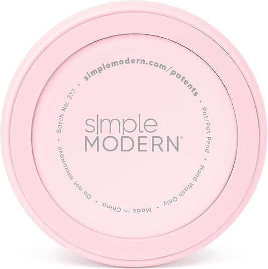 Simple Modern Stainless Steel Pet Water Bowl for Dogs & Cats | Reusable Insulated Stainless Steel Food Bowls for Dog Cat | No Tip No Slip BPA Free | Bentley Collection | Large (64oz) | Blush