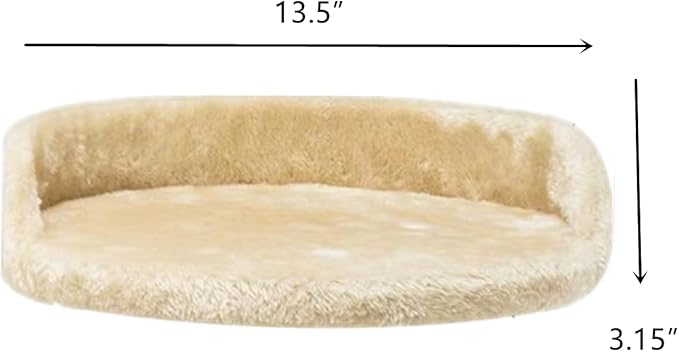 SHENGOCASE 13.5" Cat Tree Tower Accessories Replacement Parts Top Platform Perch Bed Cat Tower Add ons (Semi-Surrounded M8 Screw)