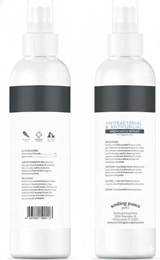 Smiling Paws Pets Advanced Spray for Cats & Dogs Spray 8oz 2 Pack