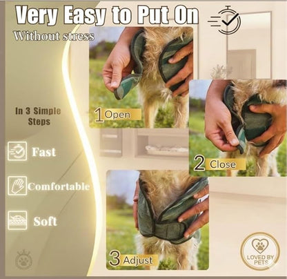 |FELPACTIVE® Premium Dog Drying Robe | Sizes S - XXXL | Quick-Drying Super Absorbent Double-Layer Microfiber | Soft & Snug Fit | Includes Luxury Gift Box + EBOOK | Dog Bath Robe, Pet Warming Bathrobe