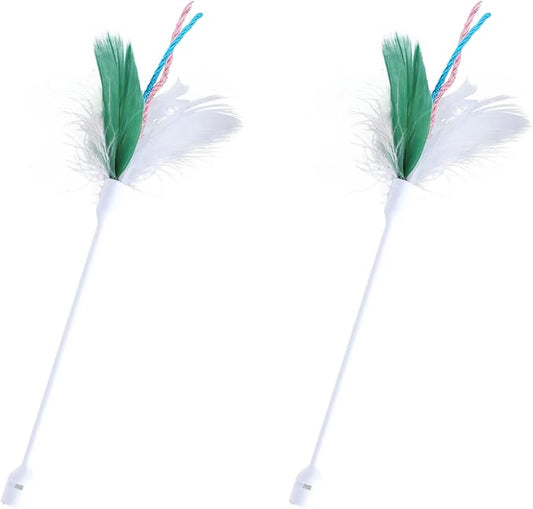Gardner Pet 2 Pcs Feather Attachment Refills for The Down Part of Hide and Seek Cat Toy