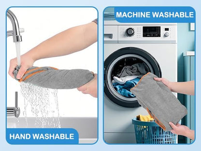 Dog Bathrobe, Quick Drying Robe Super Absorbent Pet Bath Robe, Adjustable Collar & Microfiber Pet Dog Bath Towel Robe, Fast Drying for Dogs at Home and Outdoors (Gray, XL)