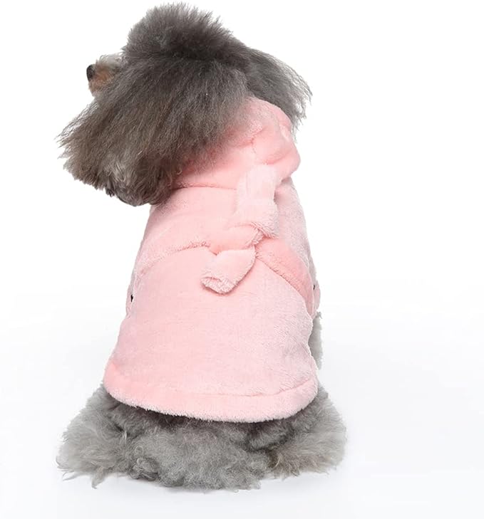 Dog Drying Robe Coat Super Absorbent Soft, Fast Drying Pet Dog Bathrobe Towel with Adjustable Waistbelt