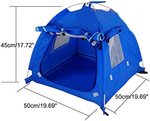 Breathable Washable Pet Puppy Kennel Dog Cat Folding Indoor Outdoor House Bed Tent (Rose Red,M)