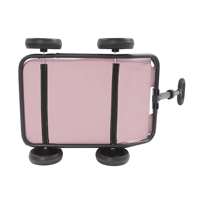 Dog Stroller, Foldable Multifunctional Pet Carts Portable Mini Dog Strollers with 4 Wheels & 360° Rotatable Handle for Small Cats Dogs Puppy Up to 16.53 LBS (Pink)