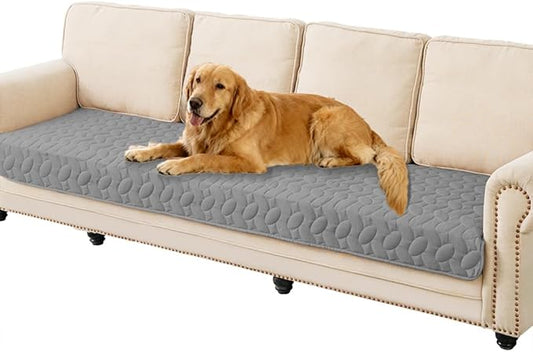 Ameritex Waterproof Pet Bed Cover Anti-Slip Dog Bed Blanket for Sofa and Furniture Waterproof New Pattern Design (Lightgrey, 30x80 Inch (Pack of 1))