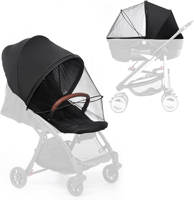DUOMI 2-in-1 Stroller Sun Shade and Mosquito Net Cover - Universal Breathable Baby Cover With Two-Way Zipper for Extender
