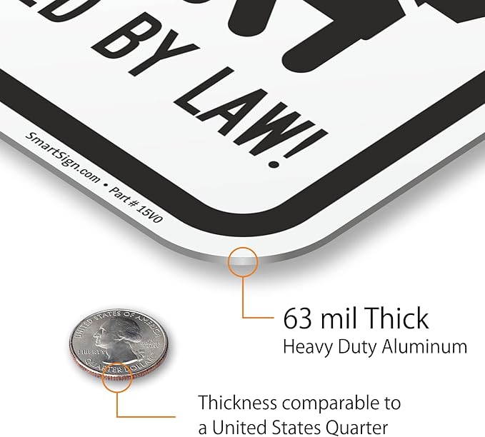 SmartSign "Dog Waste Is A Threat, Leash And Clean Up After Your Dog" Sign | 12" x 18" Aluminum