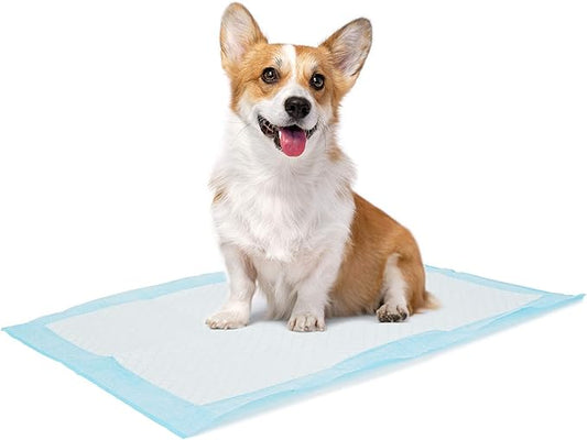 Bolux Dog and Puppy Training Pads, 13”×18” Disposable Dog Pee Pads, 100/Counts Ultra Absorbent & Leak-Proof Pet Underpads, Dry Quickly Pee Pad for Dog Cats Rabbits or Other House Training Pet