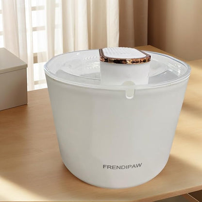 102oz/3L Cat Water Fountain Inside,FRENDIPAW,Ultra-Quiet Pet Water Bowl Dispenser with Dual Filtration System, BPA-Free Automatic Dog Water Fountain for Cats & Small Dogs, Easy to Clean-for Pet
